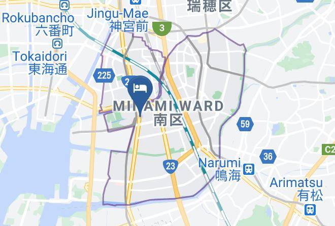 Nagoya City Minami Ward - Business Hotel Taisei Maps