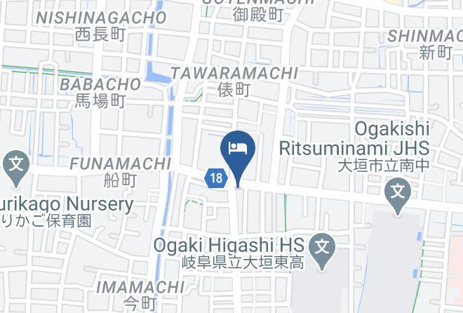 Ogaki City - Business Hotel Thank You Yokkaichi Kuwana Maps