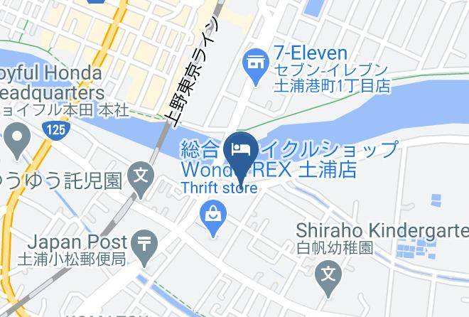 Tsuchiura City - Business Hotel Tokiwa Maps