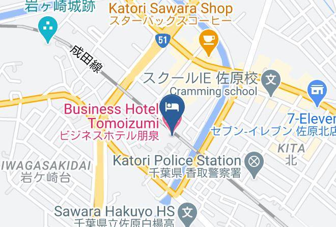 Katori City - Business Hotel Tomoizumi Maps