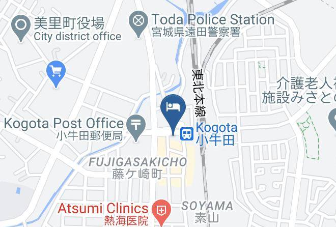 Misato Towntoda District - Business Hotel Tsukidate Maps