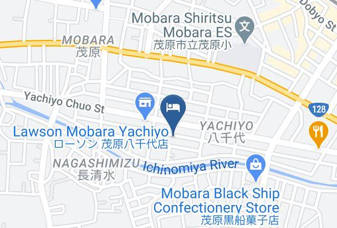 Mobara City - Business Hotel Yachiyo Maps