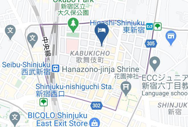 Shinjuku Ward - Business Hotel Yamashiro Maps