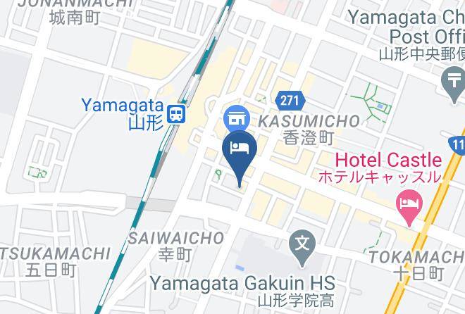 Yamagata City - Business Hotel Yoshida Maps