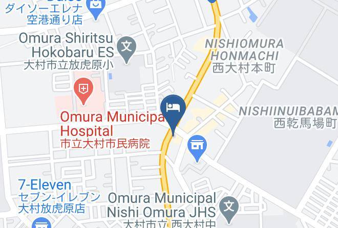 Omura City - Business Hotel Yoshikawa Maps
