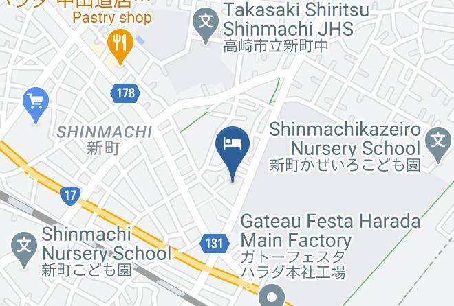 Takasaki City - Business Inn Marunao Maps