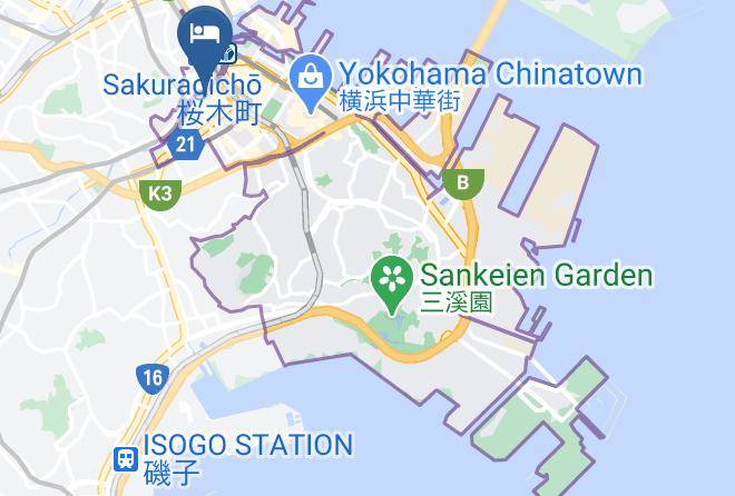 Yokohama City Naka Ward - Business Inn New City Maps