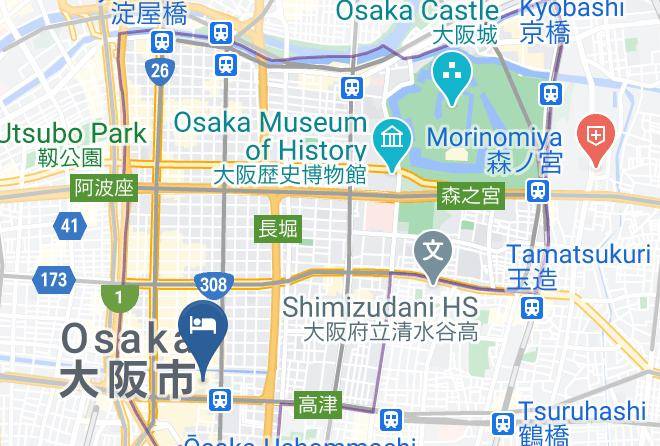 Osaka City Chuo Ward - Business Inn Sennichimae Hotel Maps