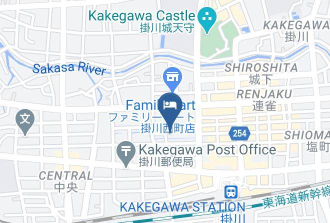 Kakegawa City - Business Inn Taharaya Maps