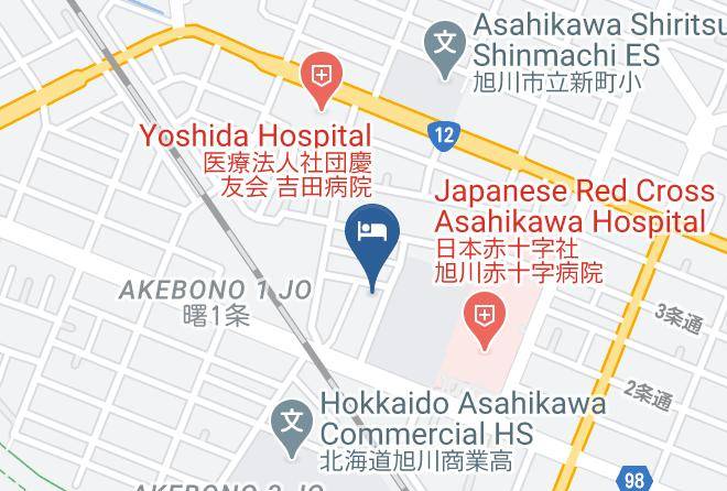 Asahikawa City - Business Platon Hotel Maps
