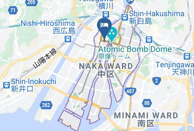 Hiroshima City Naka Ward - Business Ryokan Harada Maps