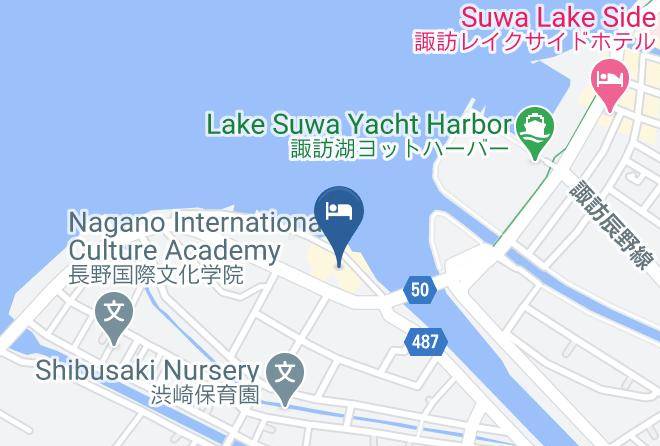 Suwa City - Business Ryokan Wakamizu Maps