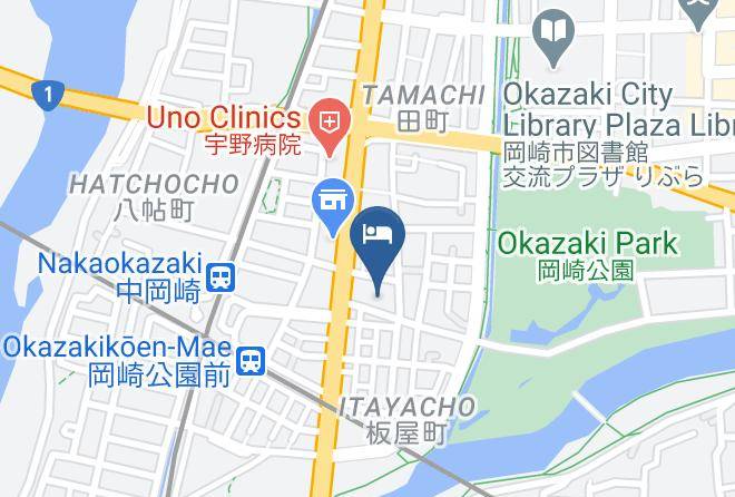 Okazaki City - Business Yamada Hotel Maps