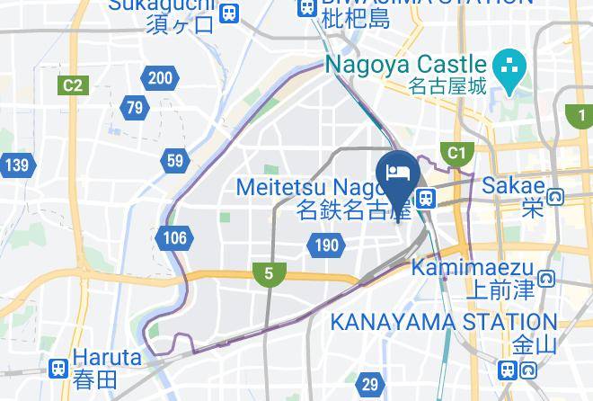 Nagoya City Nakamura Ward - Bussiness Hotel Nishi Maps