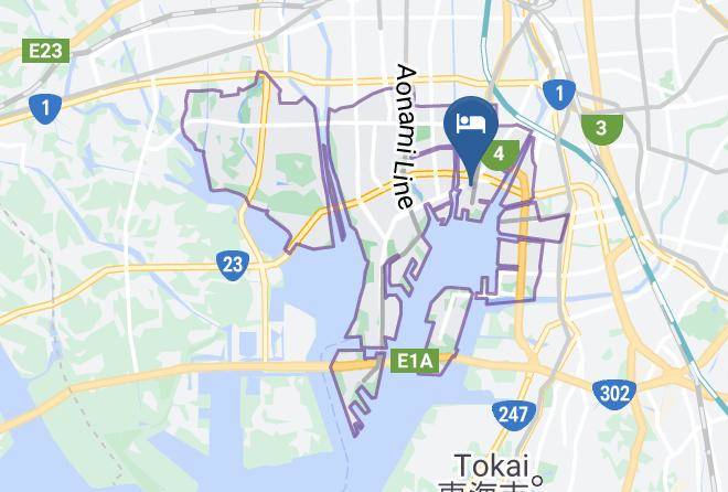 Nagoya City Minato Ward - Bussiness Inn Hiranoya Maps