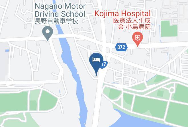 Nagano City - Bussiness Ryokan Hakkeikan Maps