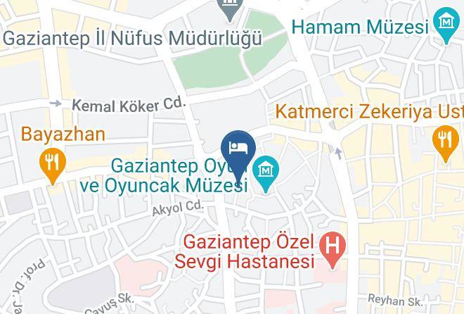 Sahinbey - Butik A Otel Maps