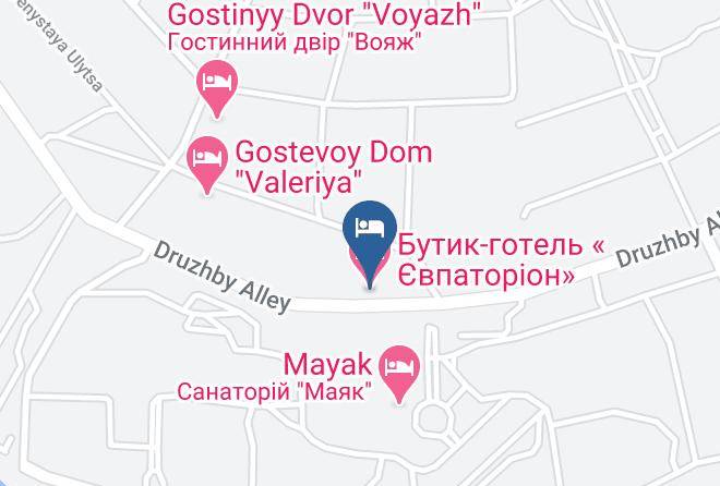 Yevpatoriya - Butik Gotely Vpatoron Maps