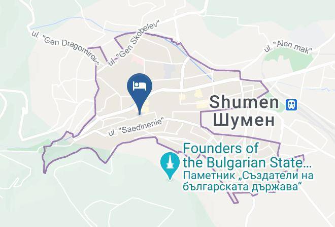 Shumen - Butikov Hotel Zamaka Maps