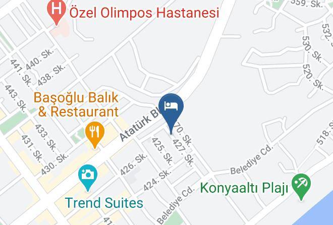 Konyaalti - The Boutiques Hotel Maps