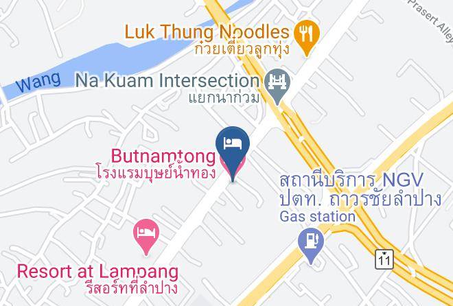 Amphoe Mueang Lampang - Butnamtong Hotel Maps
