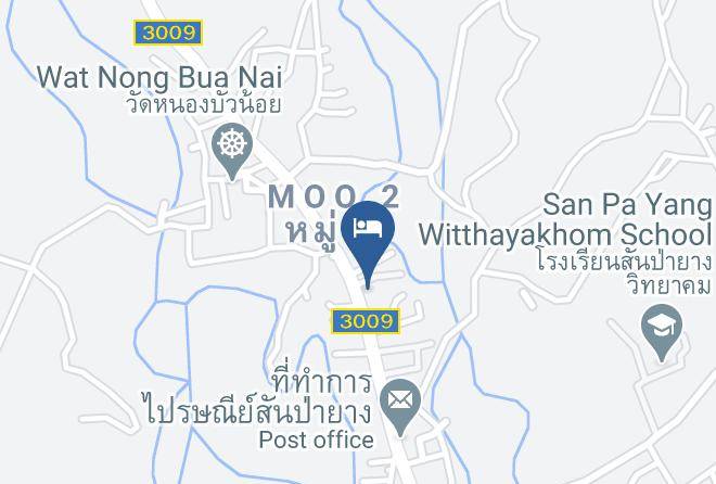 Amphoe Mae Taeng - Butsaba Garden Resort Maps