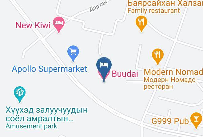 Darkhan Uul - Buudai Hotel Maps