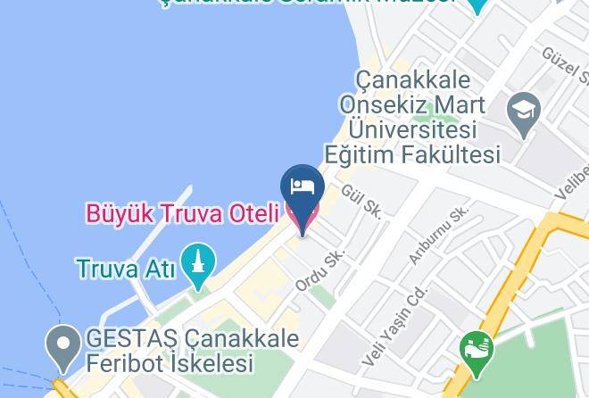Buyuk Truva Oteli Map - Canakkale - Canakkale Cevat Pasa