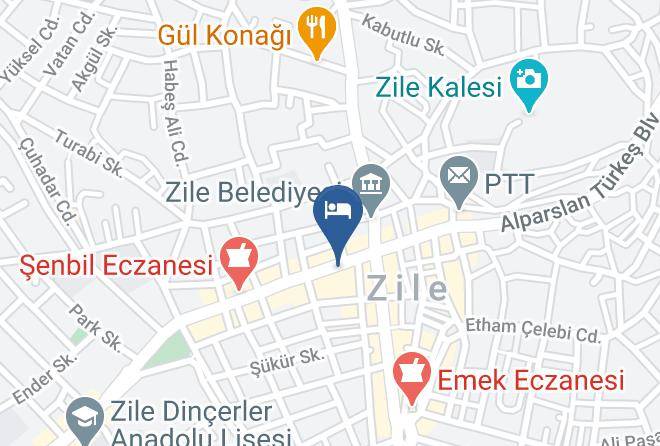 Zile - Buyuk Zile Oteli Maps