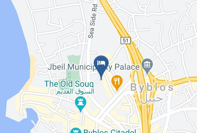 Jbail - Byblos Comfort Hotel Maps