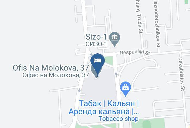 Krasnoyarsk - Byudzhet Otel' Maps