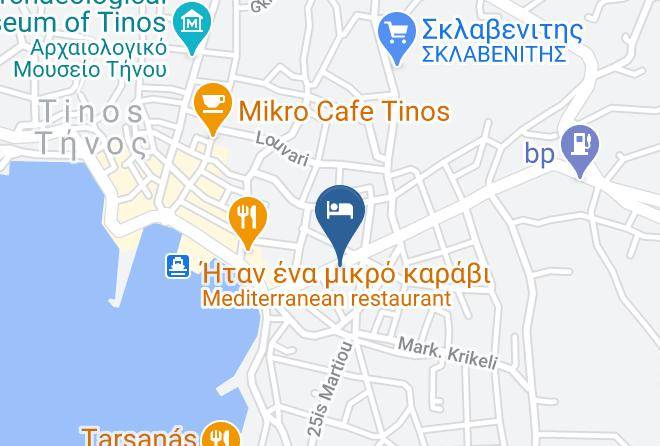 Tinos - Byzantio City Hotel Tinos Island Maps