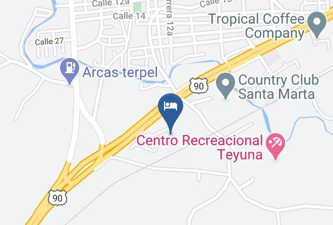 Santa Marta - Cabana Del Arbol Maps