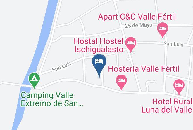 Valle Fertil Department - Cabana Del Museo Aborigen Maps
