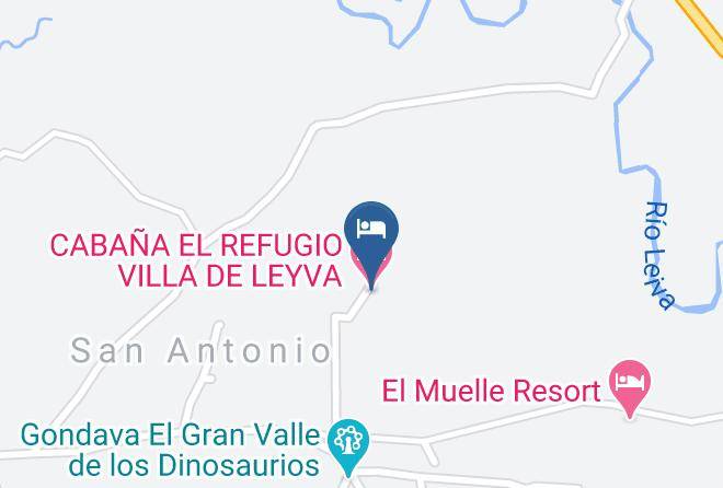 Cabana El Refugio Villa De Leyva Map - Boyaca - Sachica