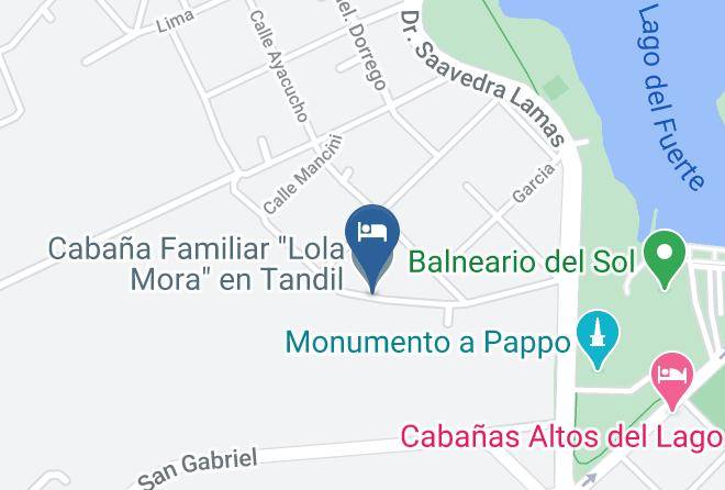 Tandil Partido - Cabana Familiar Lola Mora En Tandil Maps