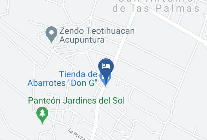 San Martin De Las Piramides - Cabana Las Bugambilias Maps