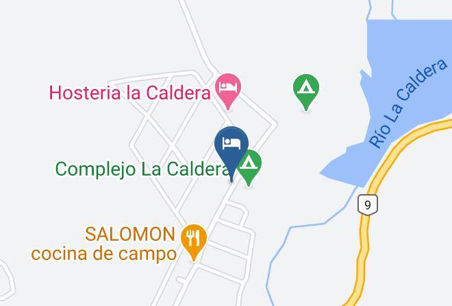 La Caldera - Cabana Las Hortensias Maps