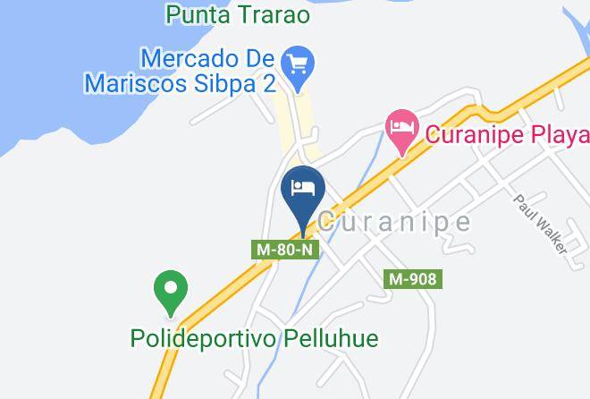 Cauquenes Province - Cabana Lo Castillo Curanipe Maps