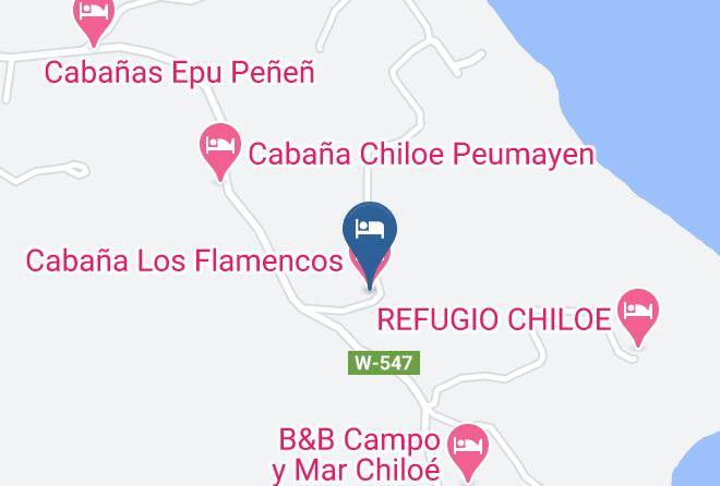 Chiloe Province - Cabana Los Flamencos Maps