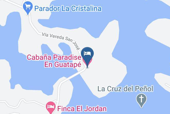 Penol - Cabana Paradise En Guatape Maps
