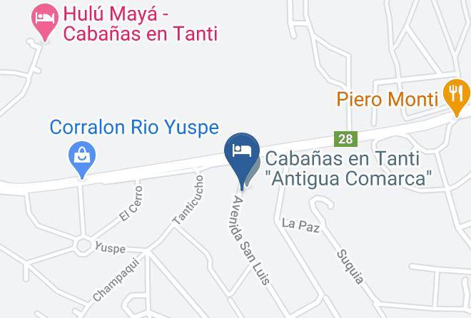 Punilla Department - Cabana Pedras Moras Maps