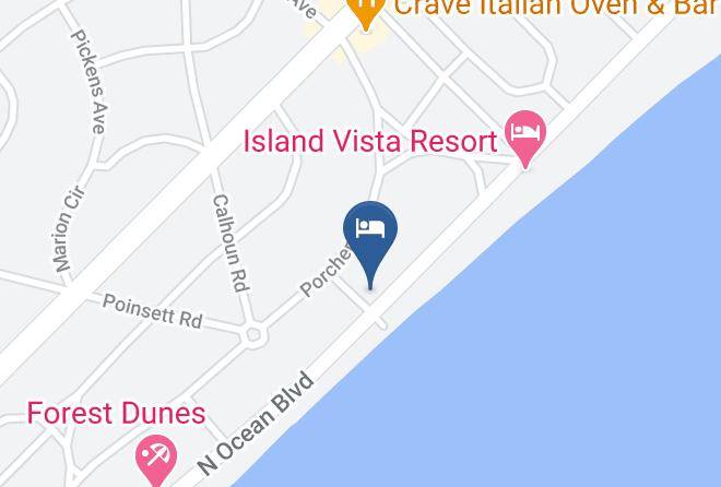 Hotel Cabana Shores Bw Premier Collection Map