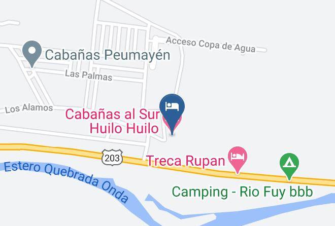 Valdivia Province - Cabanas Al Sur Huilo Huilo Maps