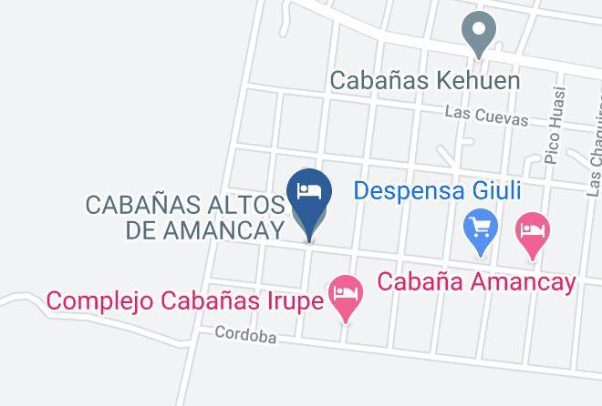 Calamuchita Department - Cabanas Altos De Amancay Maps