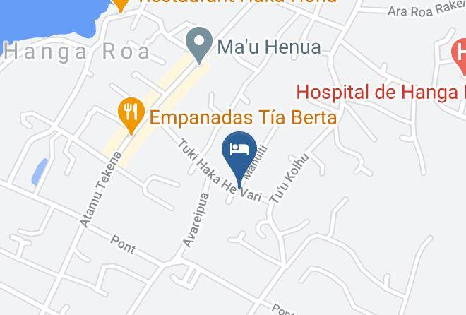 Easter Island - Cabanas Aorangi Maps