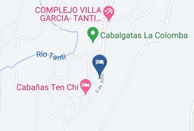 Punilla Department - Cabanas Arabela Alma De Aguila Maps