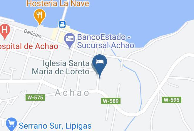 Chiloe Province - Cabanas Arrayan Achao Chiloe Maps