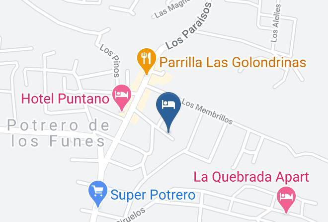 La Capital San Luis - Cabanas Bella Vista Maps