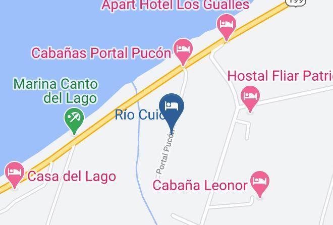 Cautin Province - Cabanas Bosque Del Lago Maps